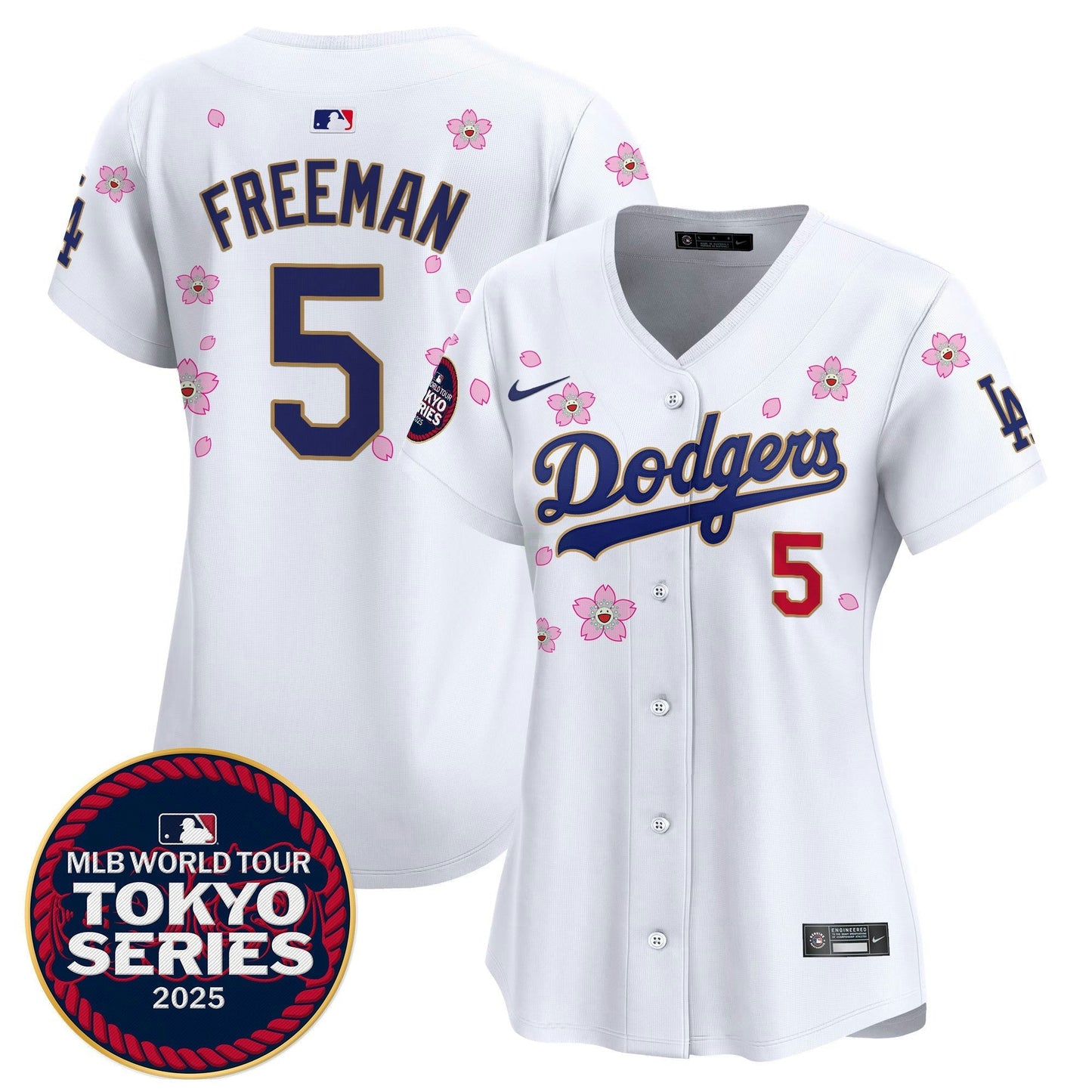 Camisa MLB Women’s Tokyo Series 2025 Dourada Trim Vapor Premier Limited Jersey – Stitched