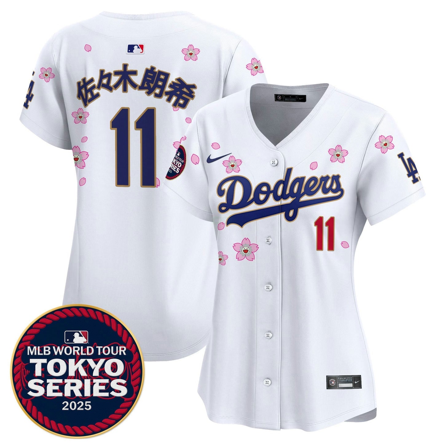 Camisa MLB Women’s Tokyo Series 2025 Dourada Trim Vapor Premier Limited Jersey – Stitched