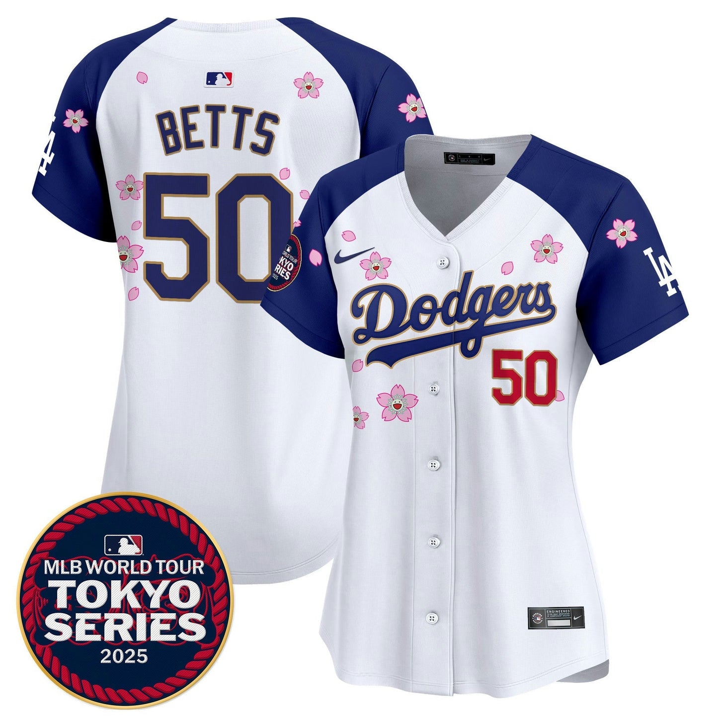 Camisa MLB Women’s Tokyo Series 2025 Dourada Trim Vapor Premier Limited Jersey – Stitched