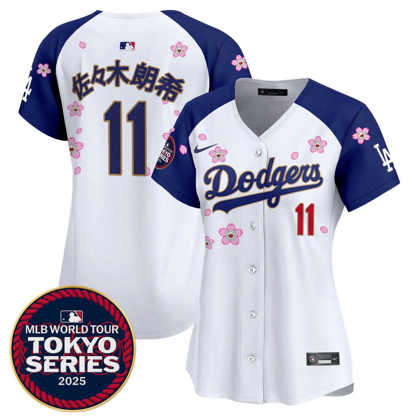 Camisa MLB Women’s Tokyo Series 2025 Dourada Trim Vapor Premier Limited Jersey – Stitched