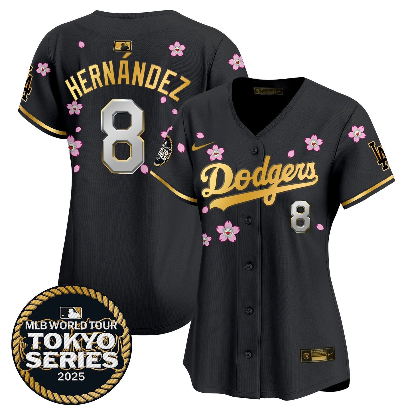 Camisa MLB Women’s Tokyo Series 2025 Dourada Trim Vapor Premier Limited Jersey V2 – Stitched