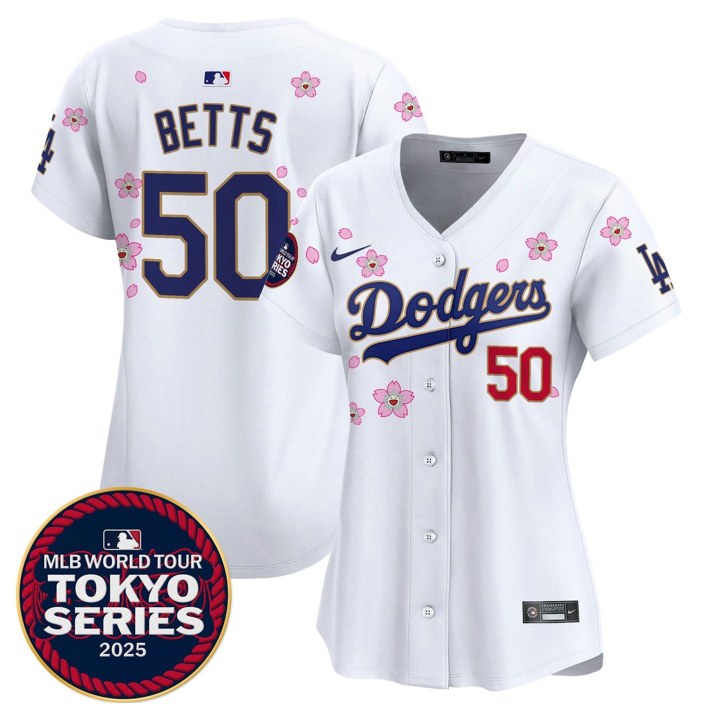 Camisa MLB Women’s Tokyo Series 2025 Dourada Trim Vapor Premier Limited Jersey V2 – Stitched