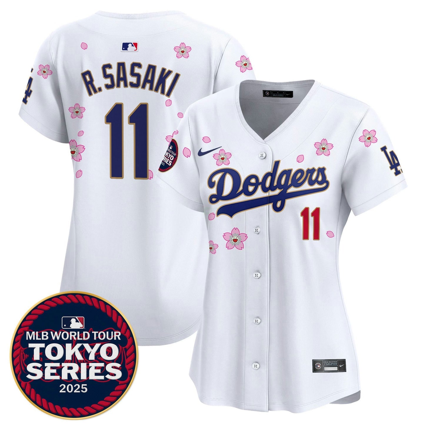 Camisa MLB Women’s Tokyo Series 2025 Dourada Trim Vapor Premier Limited Jersey V2 – Stitched