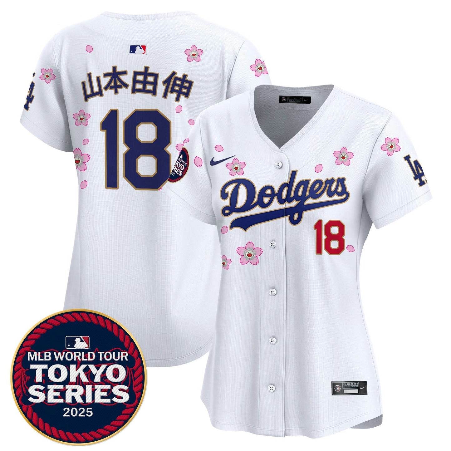 Camisa MLB Women’s Tokyo Series 2025 Dourada Trim Vapor Premier Limited Jersey V2 – Stitched