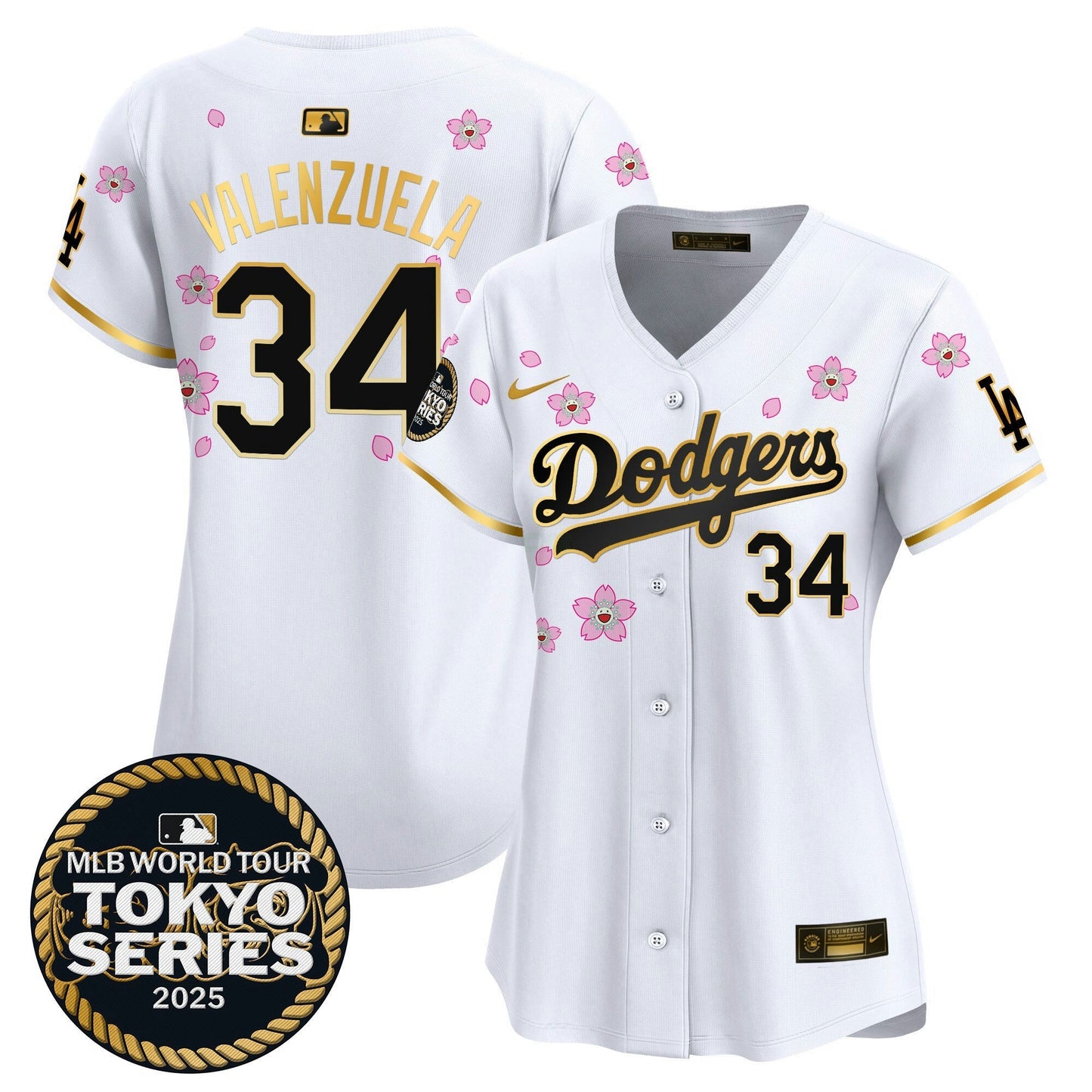 Camisa MLB Women’s Tokyo Series 2025 Dourada Trim Vapor Premier Limited Jersey V2 – Stitched