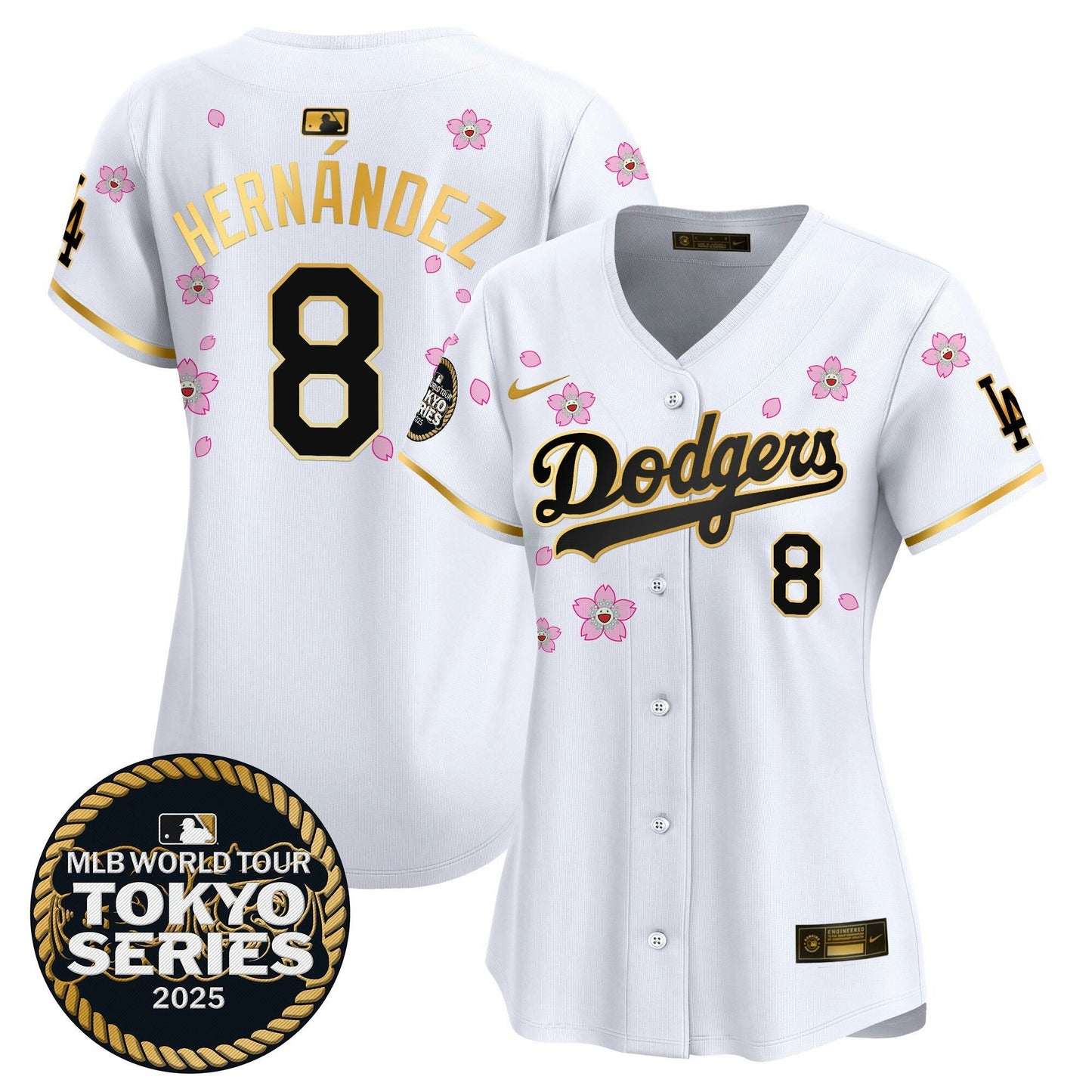 Camisa MLB Women’s Tokyo Series 2025 Dourada Trim Vapor Premier Limited Jersey V2 – Stitched