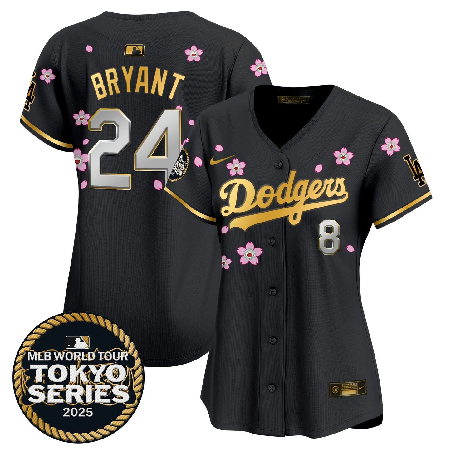 Camisa MLB Women’s Tokyo Series 2025 Dourada Trim Vapor Premier Limited Jersey V2 – Stitched