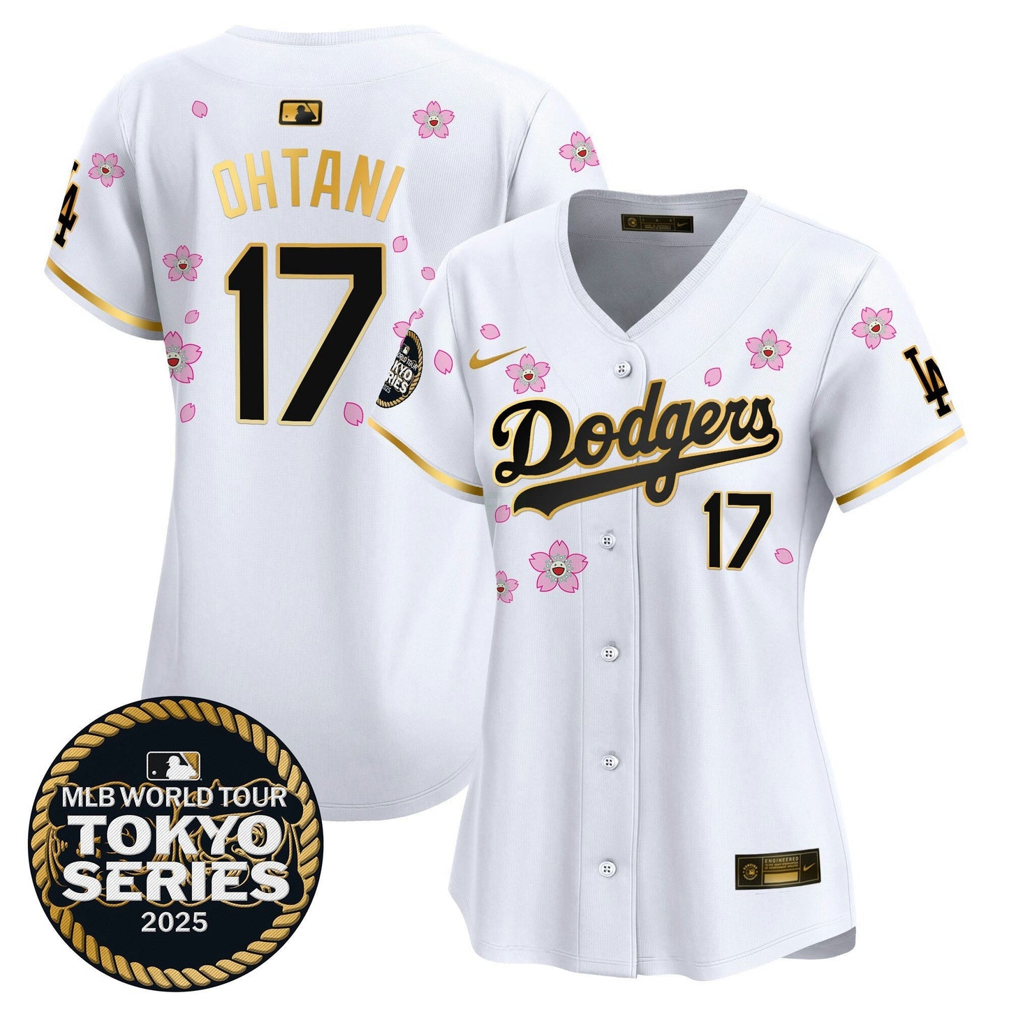 Camisa MLB Women’s Tokyo Series 2025 Dourada Trim Vapor Premier Limited Jersey V2 – Stitched