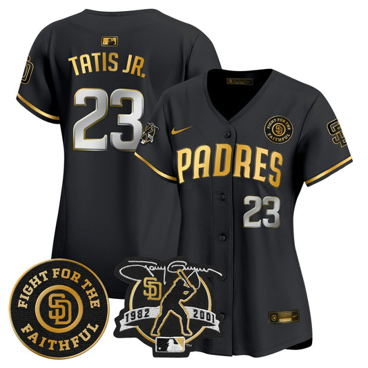 Camisa MLB Women’s Tony Gwynn & Faithful Patch Vapor Premier Limited Jersey
