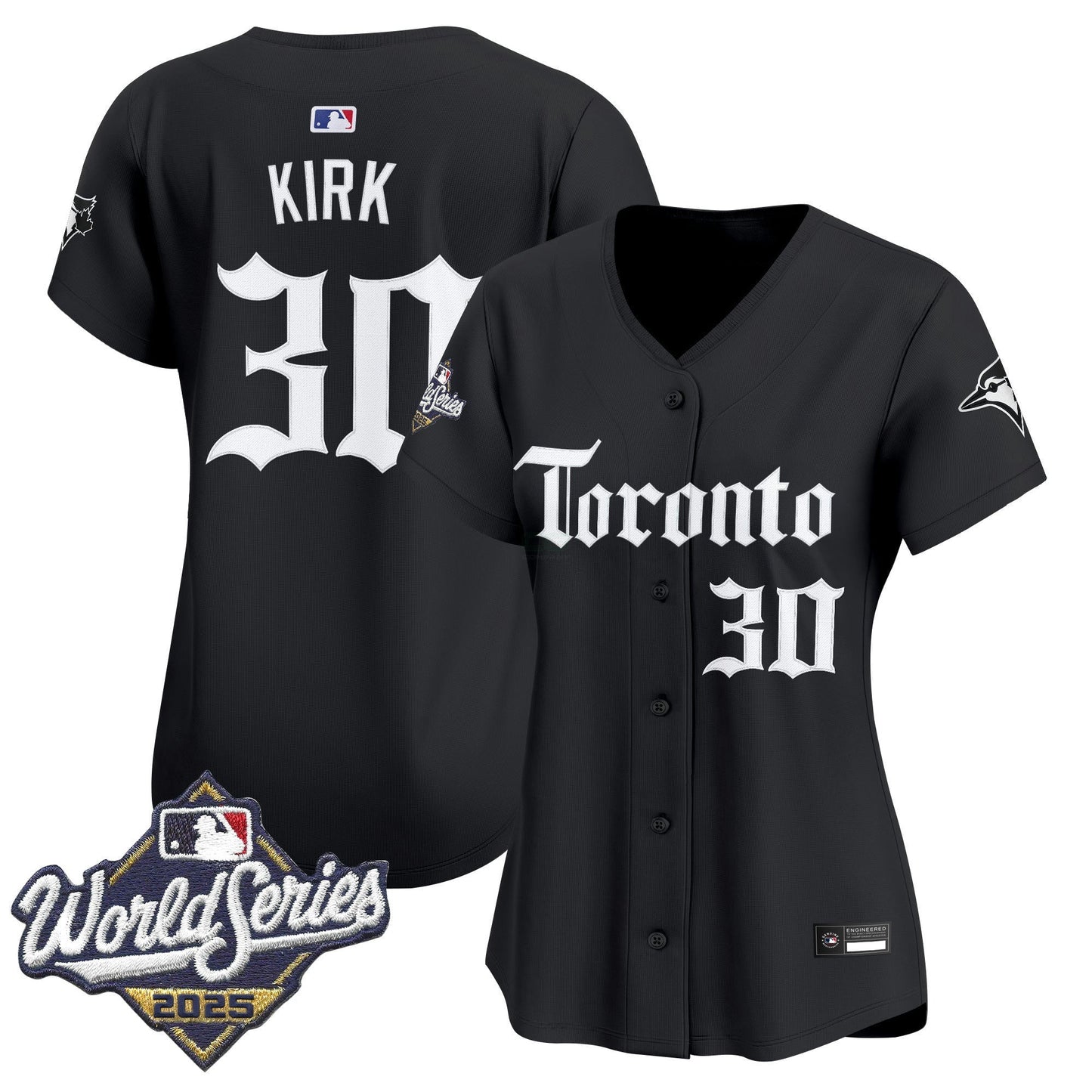 Camisa MLB Women’s Toronto 2025 World Series Vapor Premier Limited Jersey – Gothic North Edition
