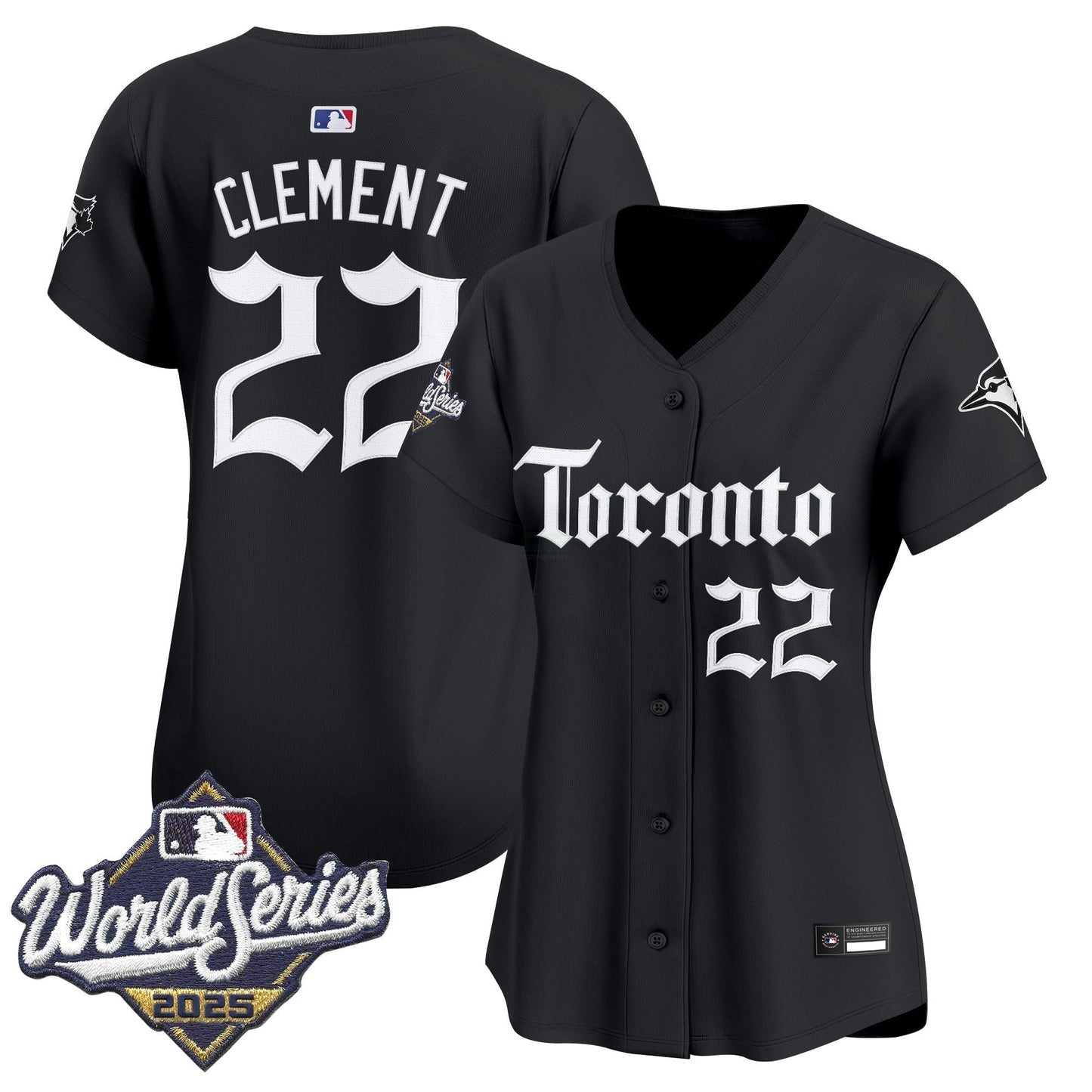Camisa MLB Women’s Toronto 2025 World Series Vapor Premier Limited Jersey – Gothic North Edition