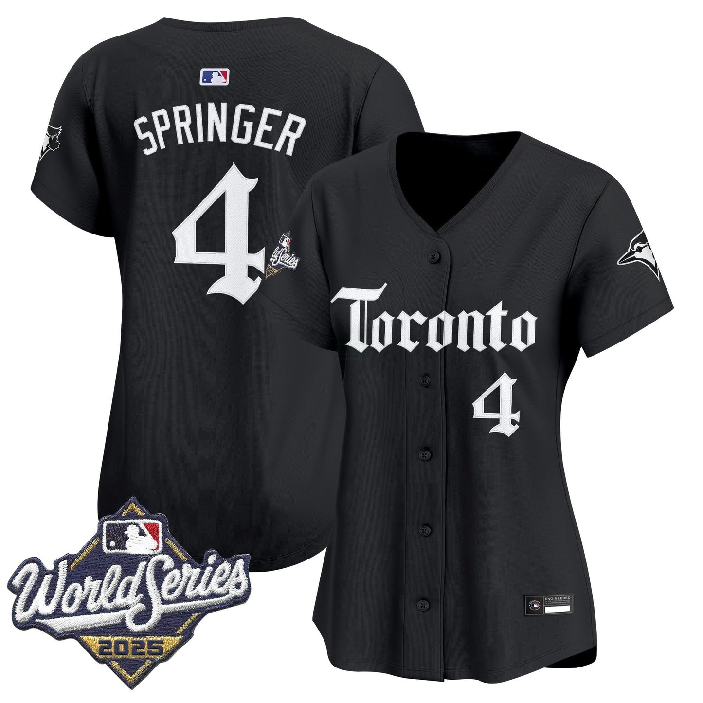 Camisa MLB Women’s Toronto 2025 World Series Vapor Premier Limited Jersey – Gothic North Edition