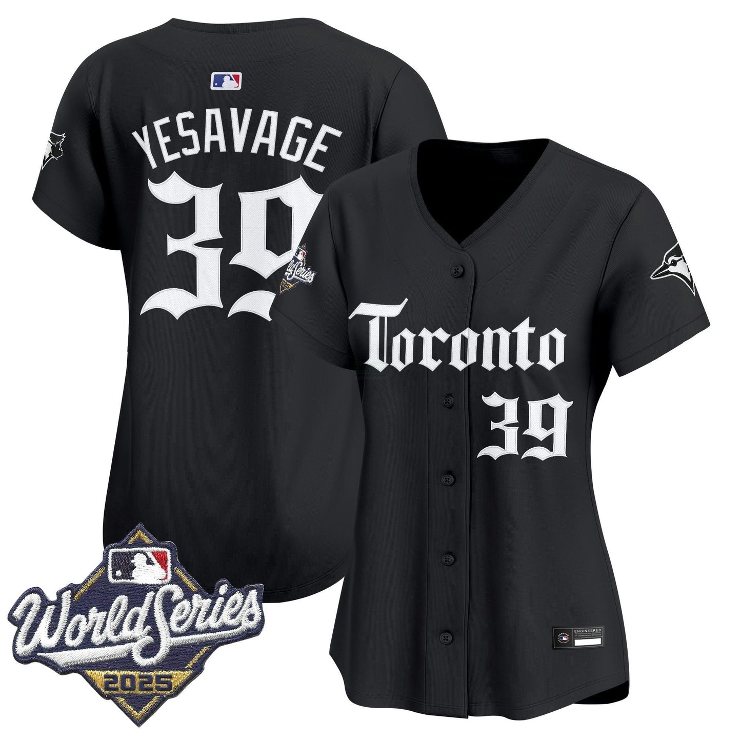Camisa MLB Women’s Toronto 2025 World Series Vapor Premier Limited Jersey – Gothic North Edition