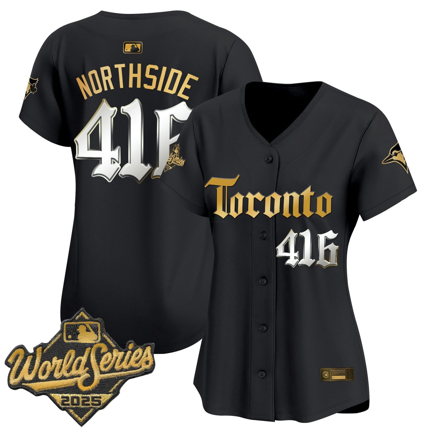 Camisa MLB Women’s Toronto 2025 World Series Vapor Premier Limited Jersey – Gothic North Edition