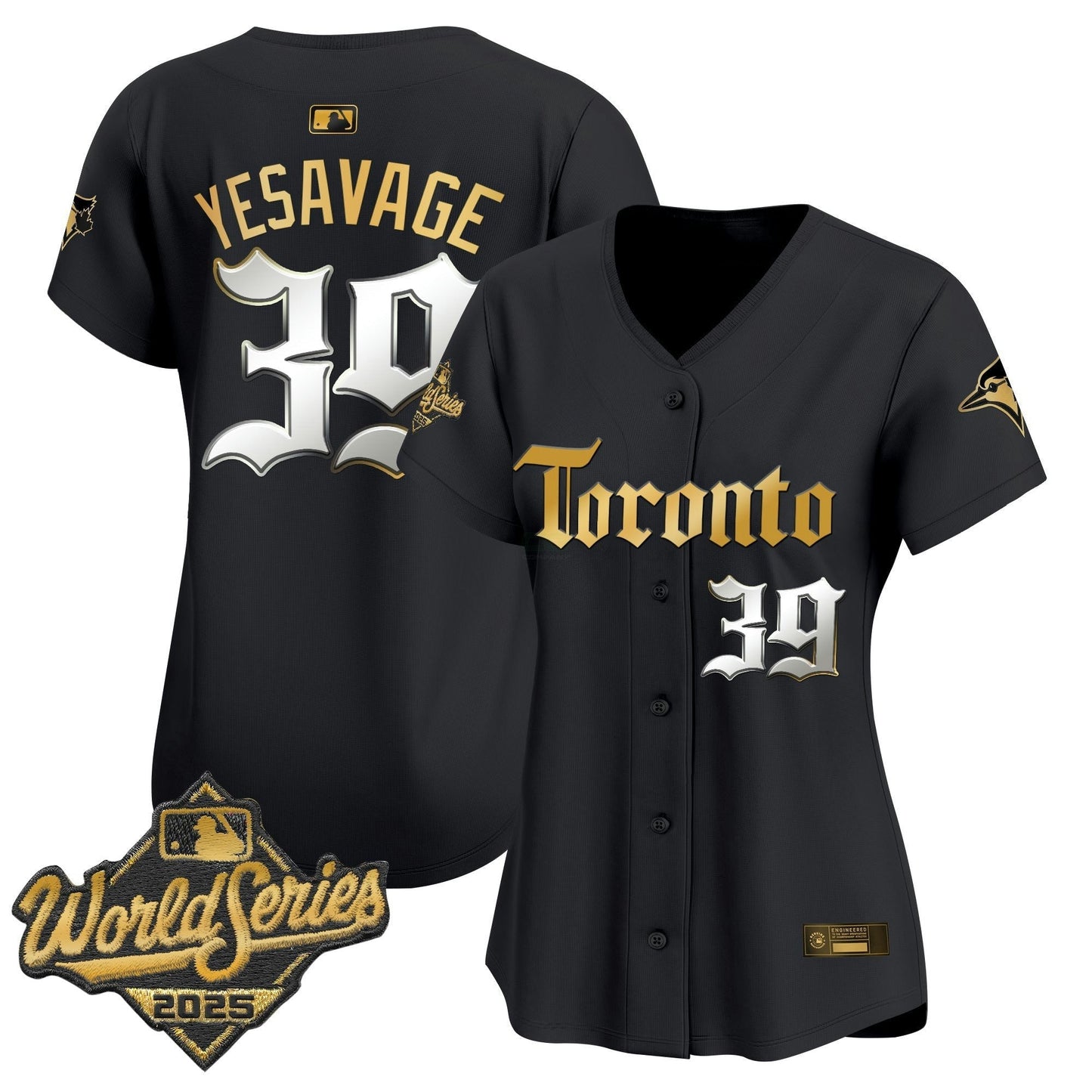 Camisa MLB Women’s Toronto 2025 World Series Vapor Premier Limited Jersey – Gothic North Edition