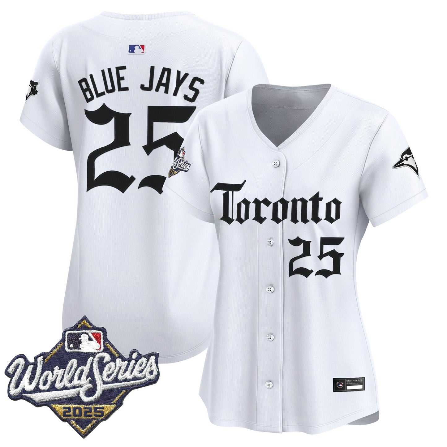 Camisa MLB Women’s Toronto 2025 World Series Vapor Premier Limited Jersey – Gothic North Edition