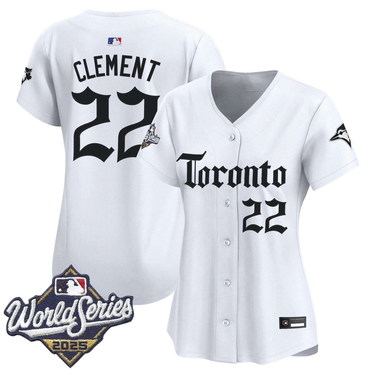 Camisa MLB Women’s Toronto 2025 World Series Vapor Premier Limited Jersey – Gothic North Edition