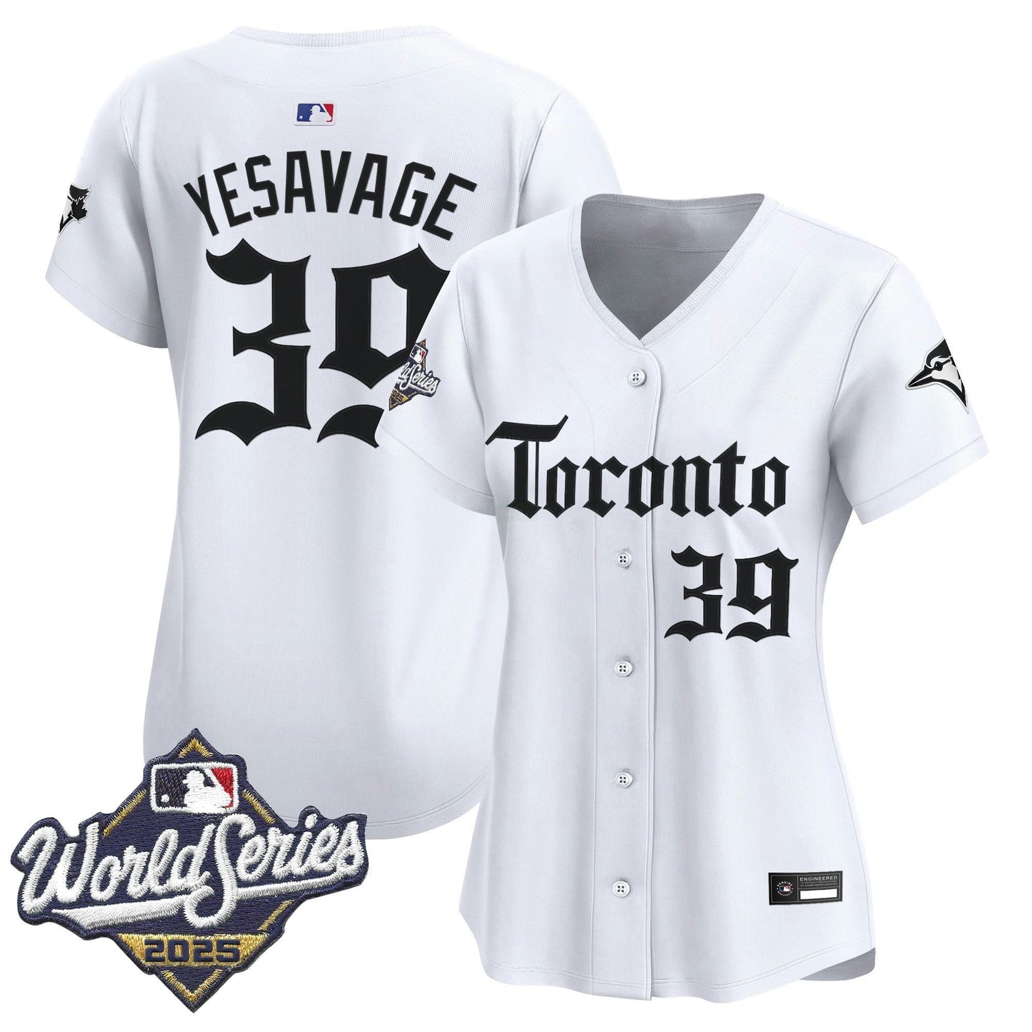 Camisa MLB Women’s Toronto 2025 World Series Vapor Premier Limited Jersey – Gothic North Edition