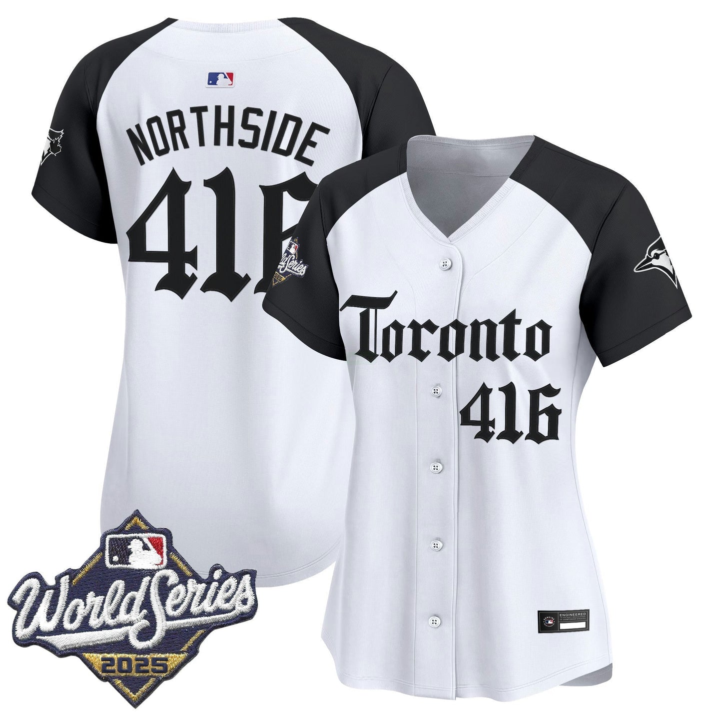 Camisa MLB Women’s Toronto 2025 World Series Vapor Premier Limited Jersey – Gothic North Edition