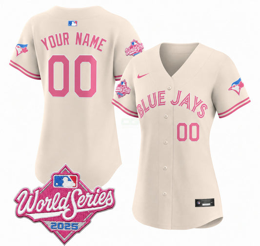 Camisa MLB Toronto Blue Jays Women’s Toronto Bubble Gum 2025 World Series Vapor Premier Limited Jersey