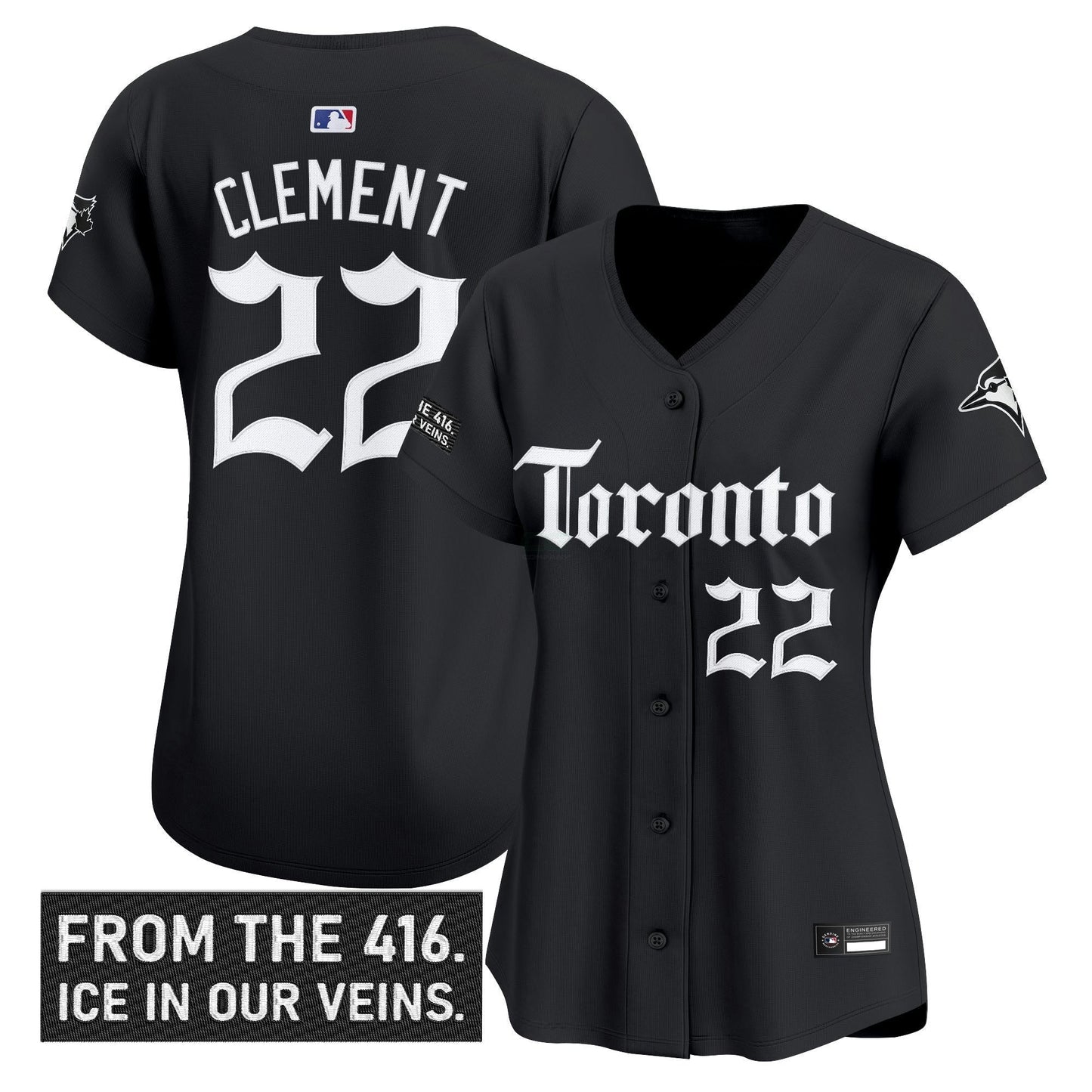 Camisa MLB Women’s Toronto ‘Gothic North Edition’ Vapor Premier Limited Jersey