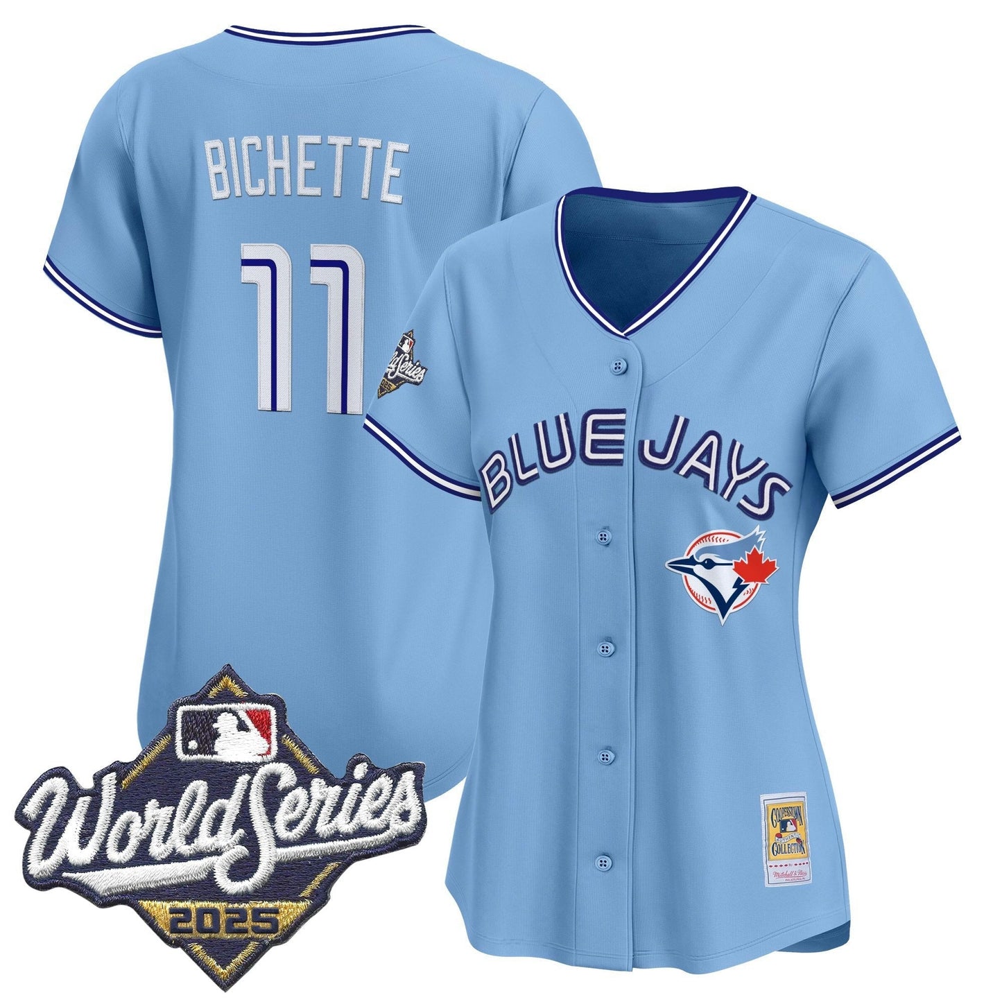 Camisa MLB Women’s Toronto Throwback Vapor Premier Limited Jersey – 2025 World Series Patch
