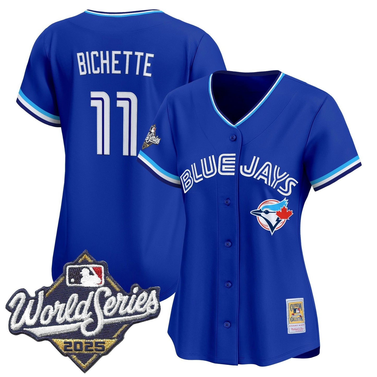 Camisa MLB Women’s Toronto Throwback Vapor Premier Limited Jersey – 2025 World Series Patch