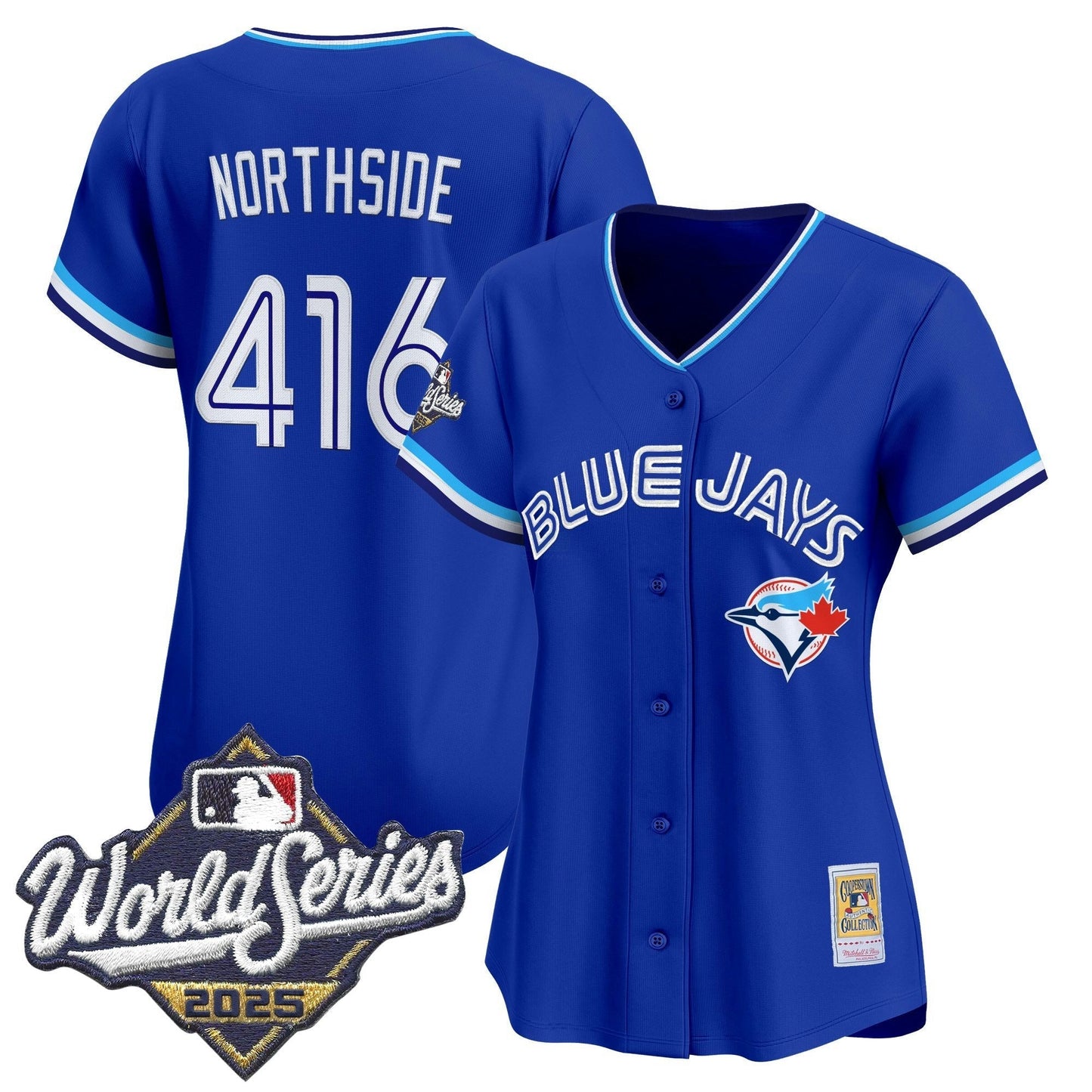 Camisa MLB Women’s Toronto Throwback Vapor Premier Limited Jersey – 2025 World Series Patch