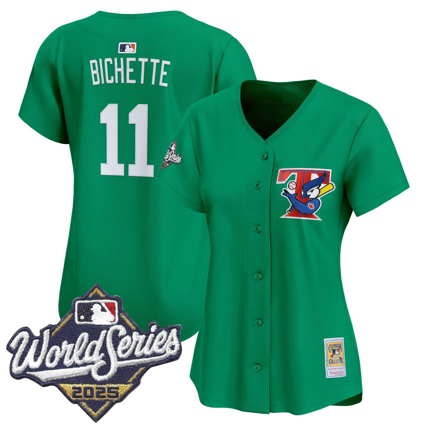 Camisa MLB Women’s Toronto Throwback Vapor Premier Limited Jersey – 2025 World Series Patch