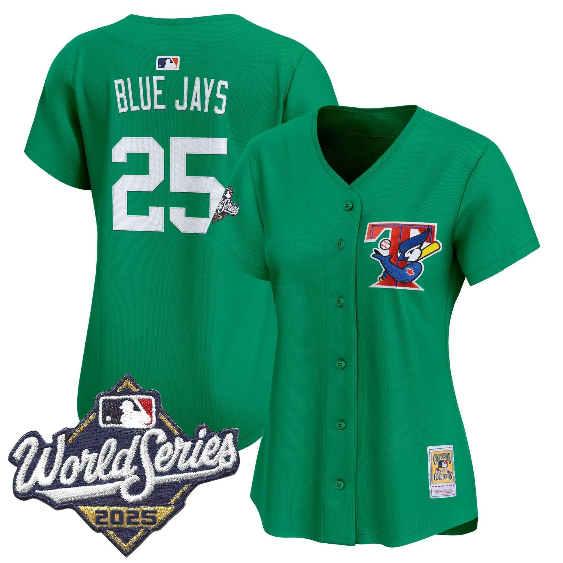 Camisa MLB Women’s Toronto Throwback Vapor Premier Limited Jersey – 2025 World Series Patch