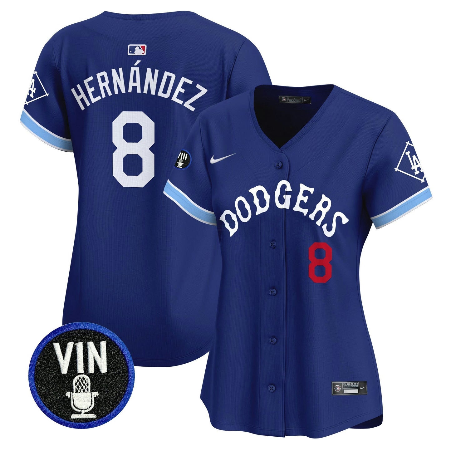 Camisa MLB Women’s Tribute Vin Scully Patch Vapor Premier Limited Jersey