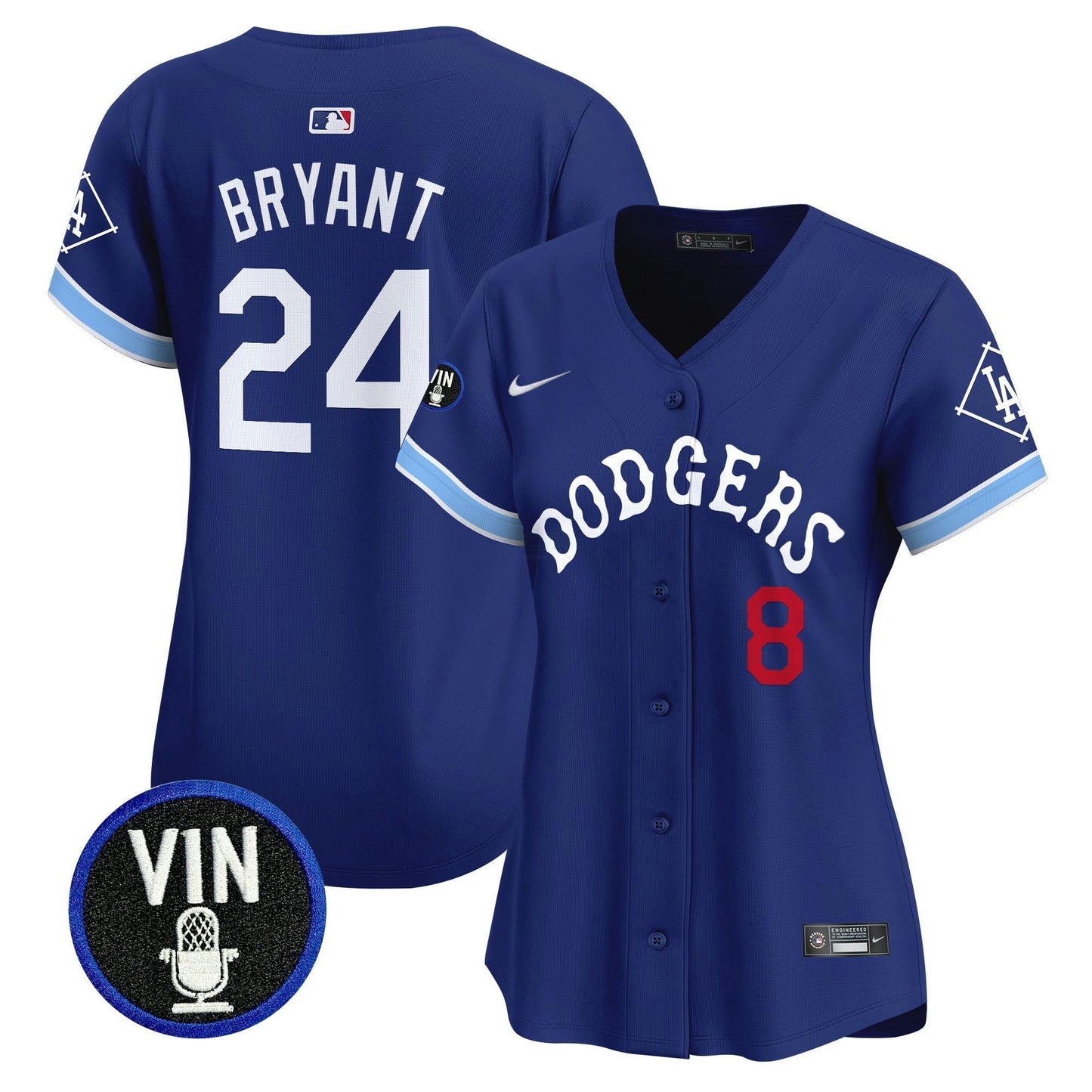 Camisa MLB Women’s Tribute Vin Scully Patch Vapor Premier Limited Jersey