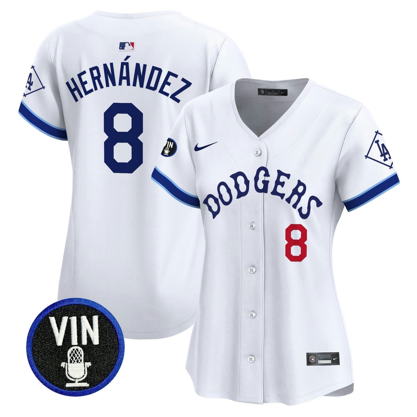 Camisa MLB Women’s Tribute Vin Scully Patch Vapor Premier Limited Jersey