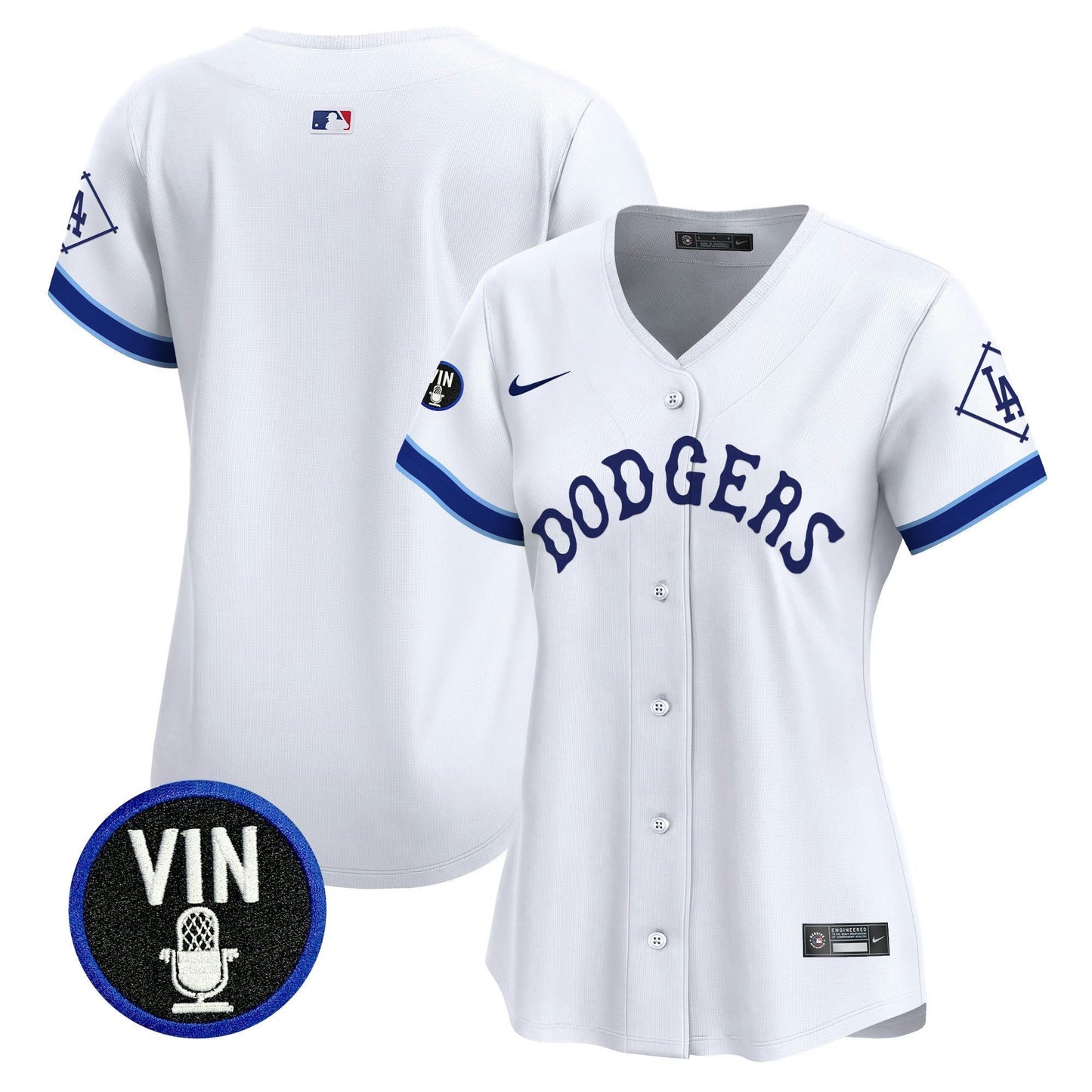 Camisa MLB Women’s Tribute Vin Scully Patch Vapor Premier Limited Jersey
