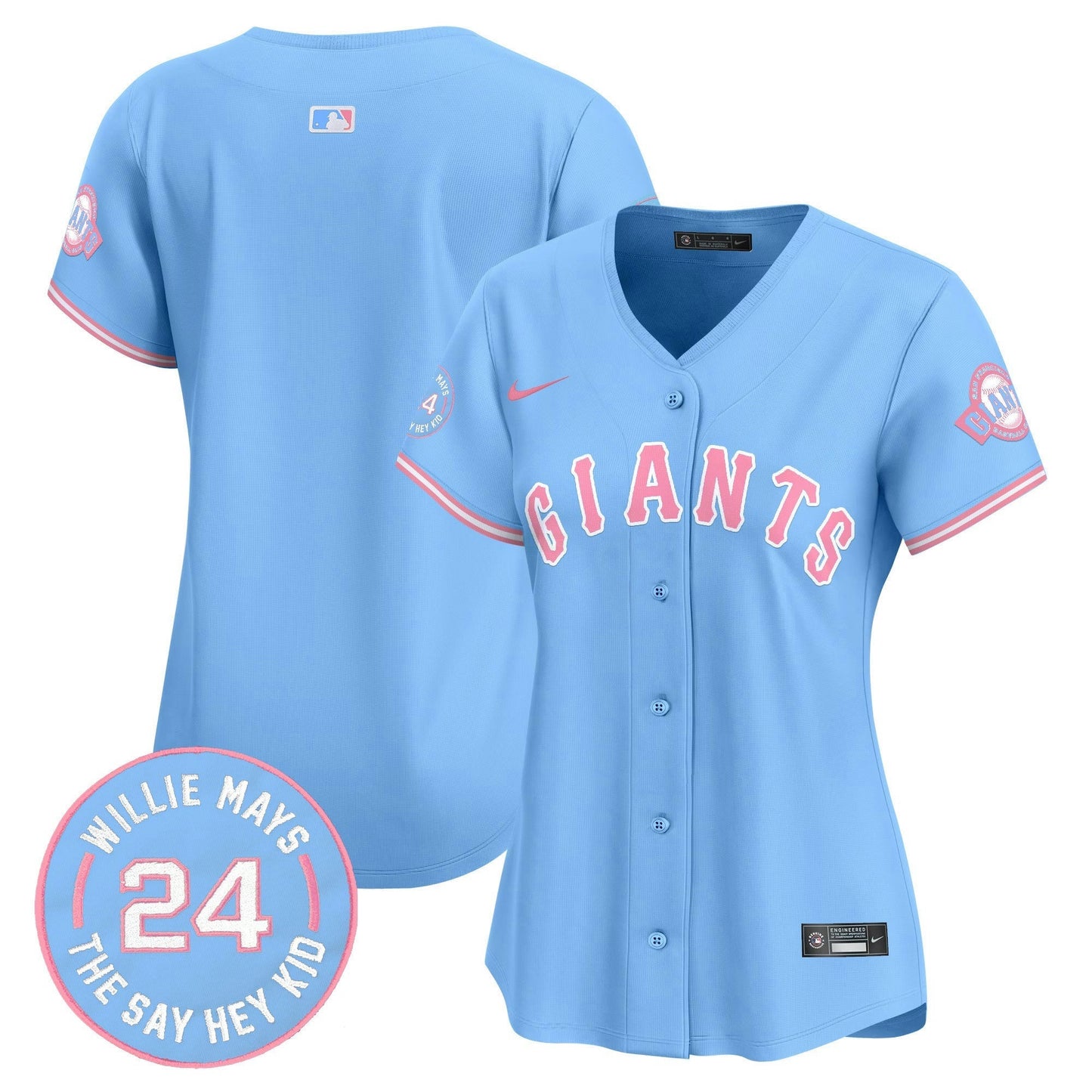 Camisa MLB Women’s Unisex San Francisco Bubblegum Pink Vapor Premier Limited Jersey