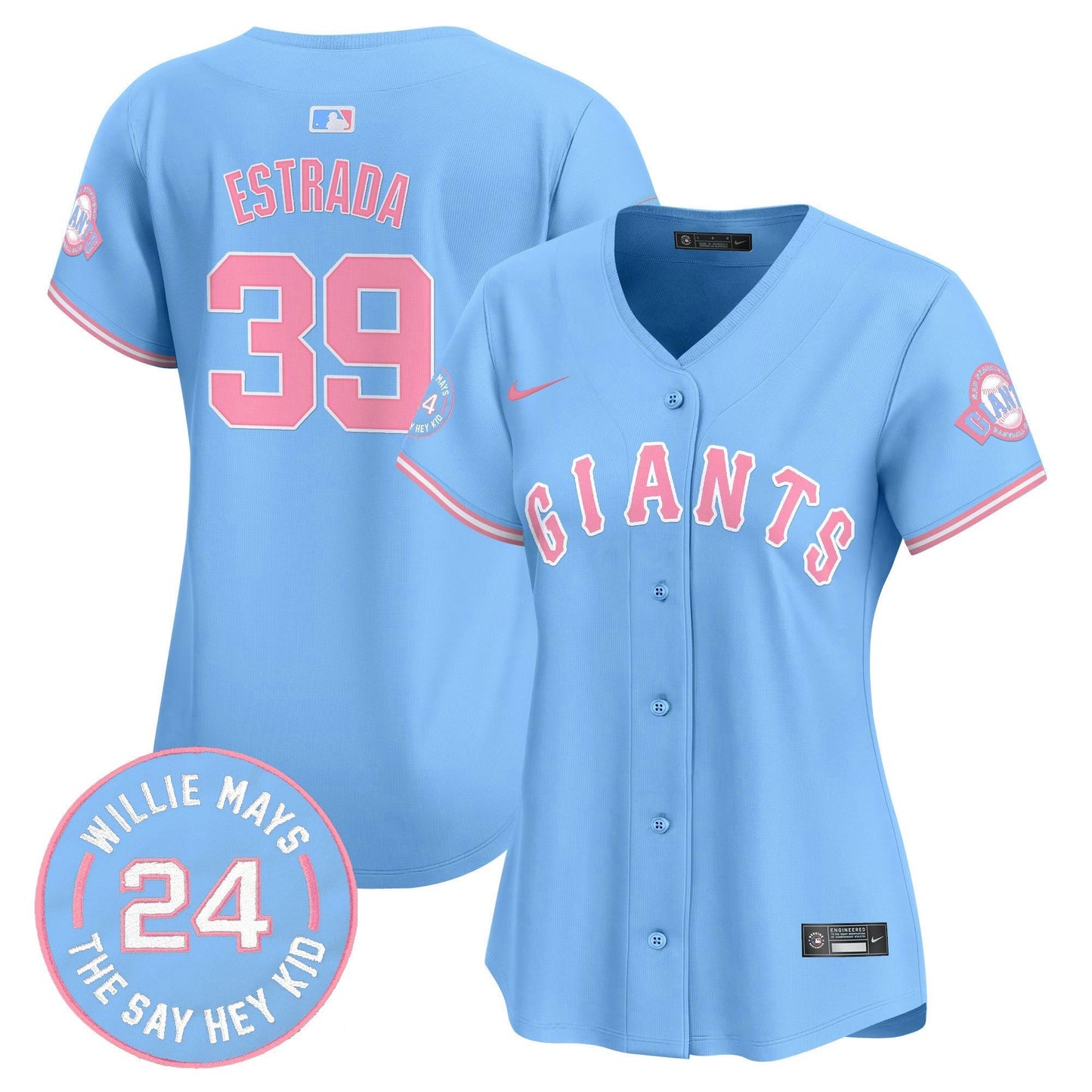 Camisa MLB Women’s Unisex San Francisco Bubblegum Pink Vapor Premier Limited Jersey