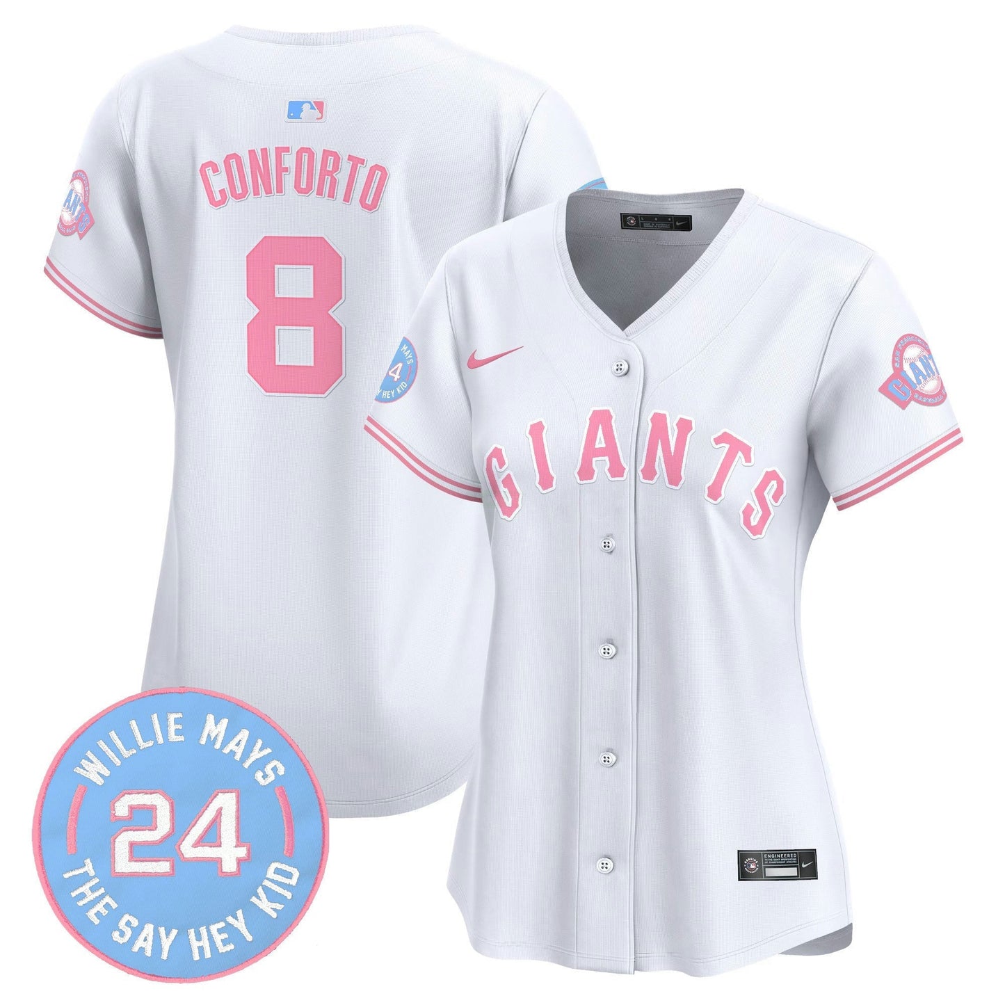 Camisa MLB Women’s Unisex San Francisco Bubblegum Pink Vapor Premier Limited Jersey