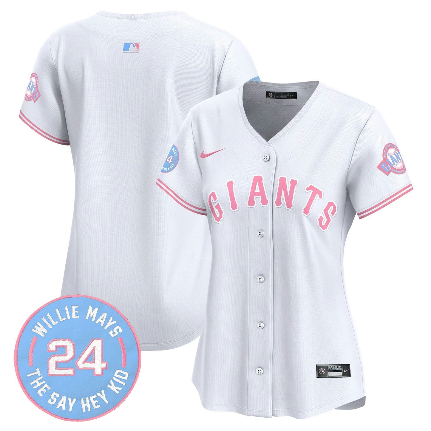 Camisa MLB Women’s Unisex San Francisco Bubblegum Pink Vapor Premier Limited Jersey