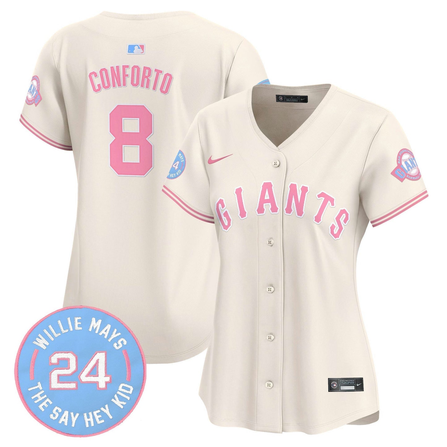 Camisa MLB Women’s Unisex San Francisco Bubblegum Pink Vapor Premier Limited Jersey