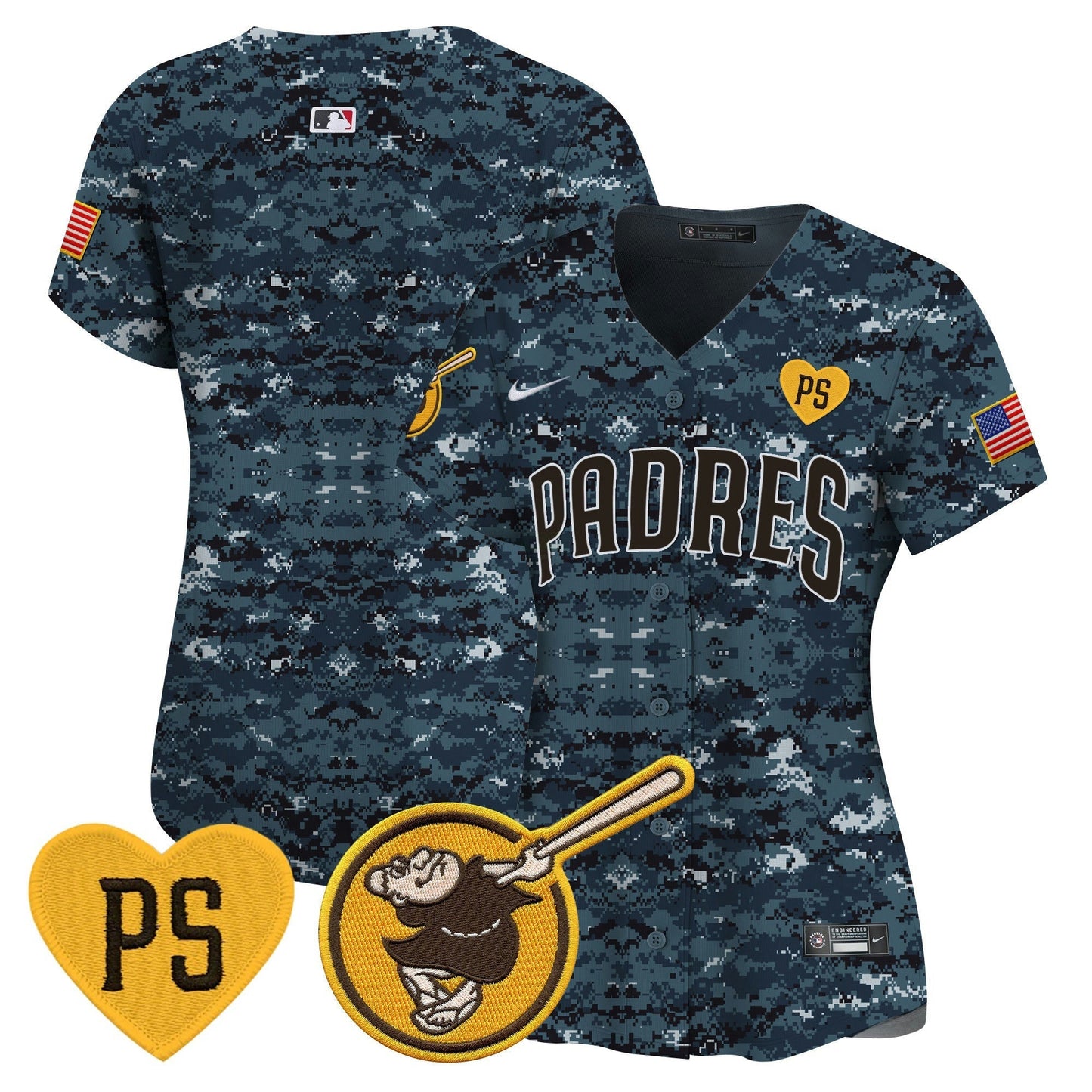 Camisa MLB San Diego Padres Women’s USMC Alternativa Vapor Premier Limited Jersey