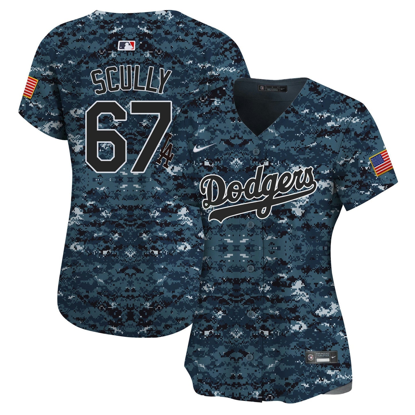 Camisa MLB Los Angeles Dodgers Women’s USMC Alternativa Vapor Premier Limited Jersey