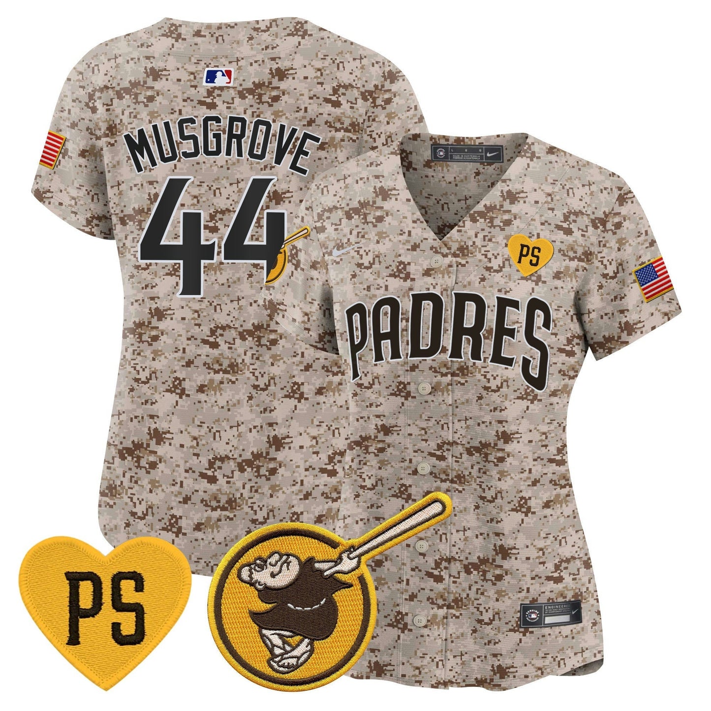 Camisa MLB San Diego Padres Women’s USMC Alternativa Vapor Premier Limited Jersey