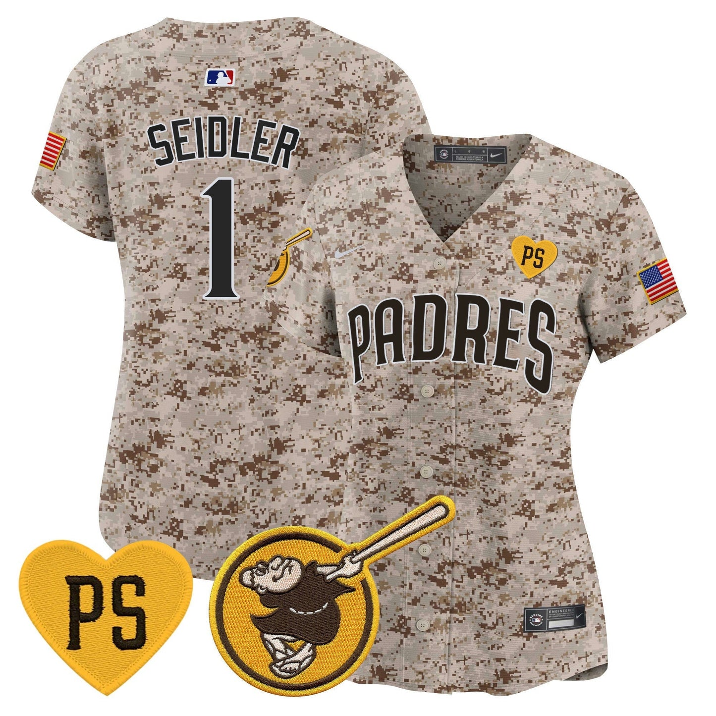 Camisa MLB San Diego Padres Women’s USMC Alternativa Vapor Premier Limited Jersey