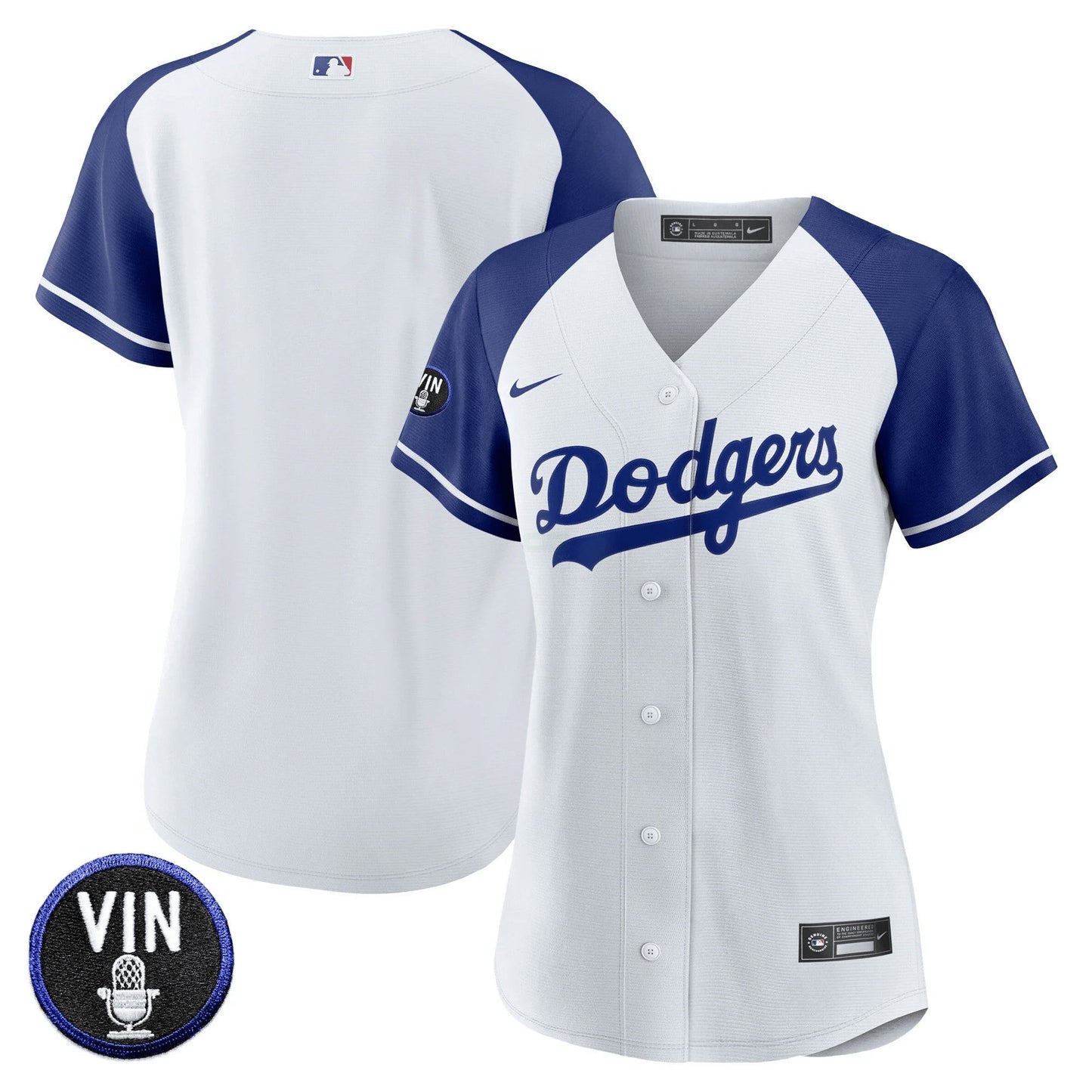 Camisa MLB Women’s Vin Scully Patch Jersey