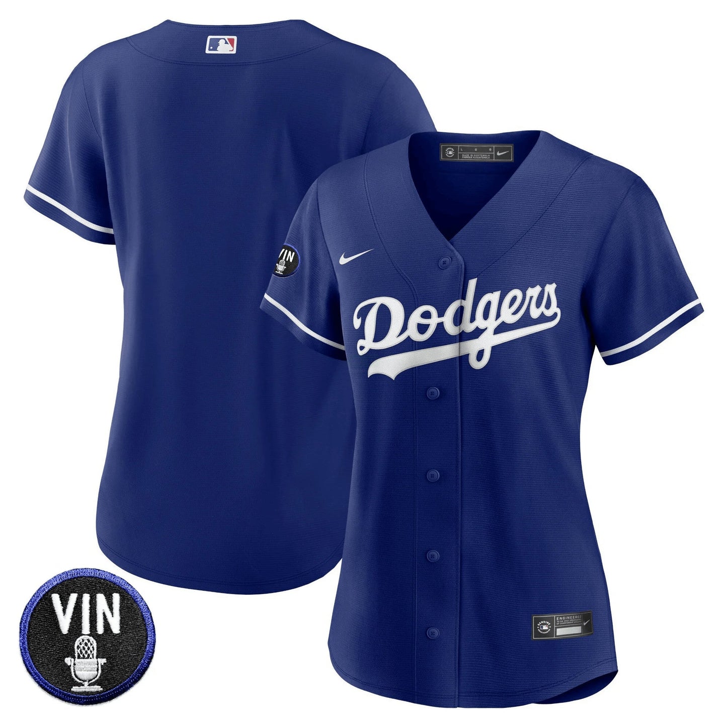 Camisa MLB Women’s Vin Scully Patch Jersey