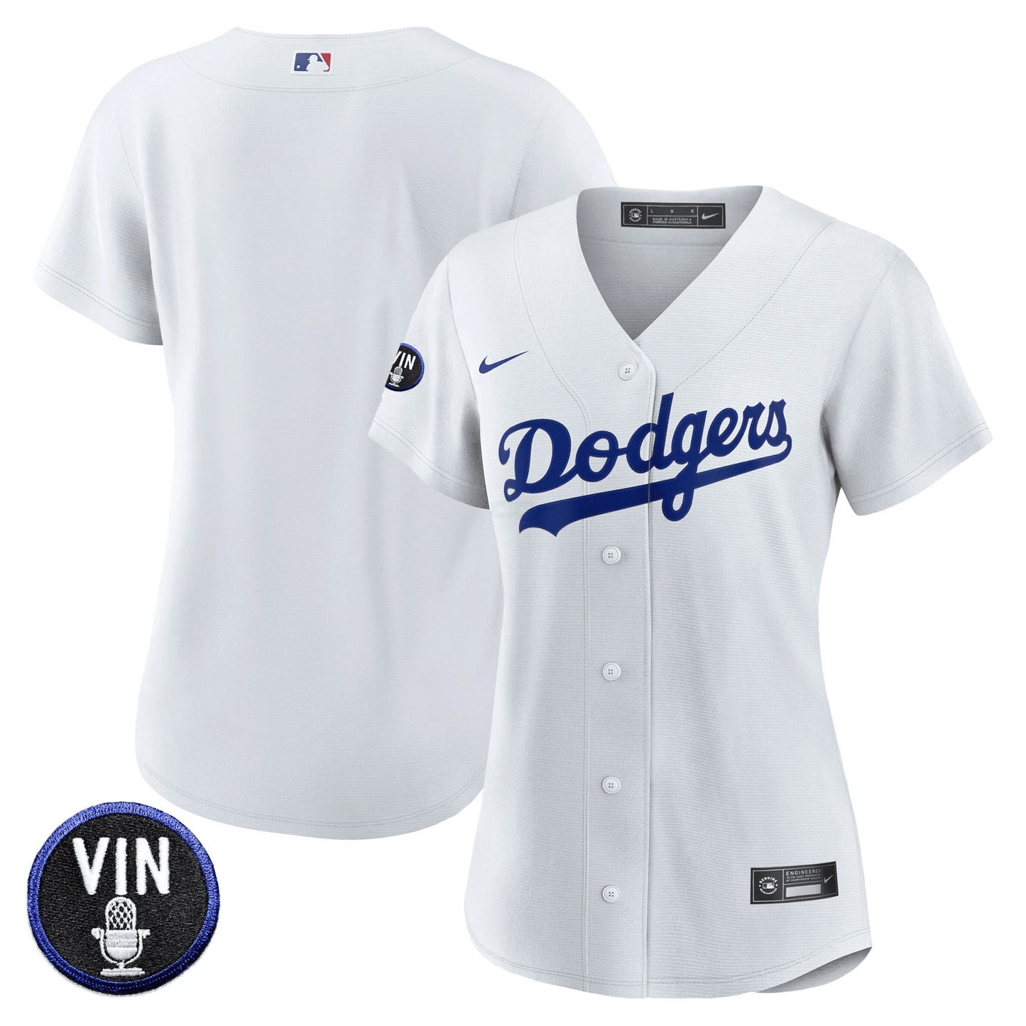 Camisa MLB Women’s Vin Scully Patch Jersey