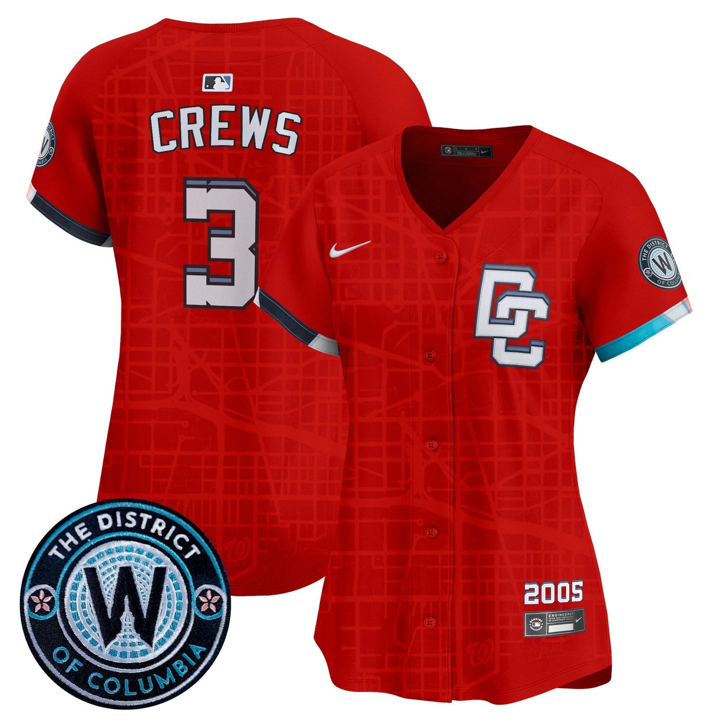 Camisa MLB Women’s Washington 2025 City Connect Vapor Premier Limited Jersey – Stitched