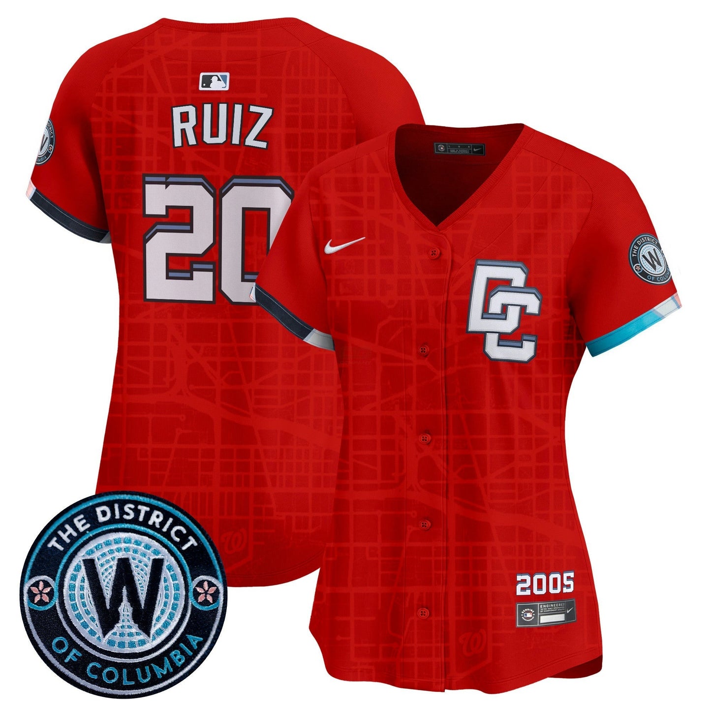 Camisa MLB Women’s Washington 2025 City Connect Vapor Premier Limited Jersey – Stitched