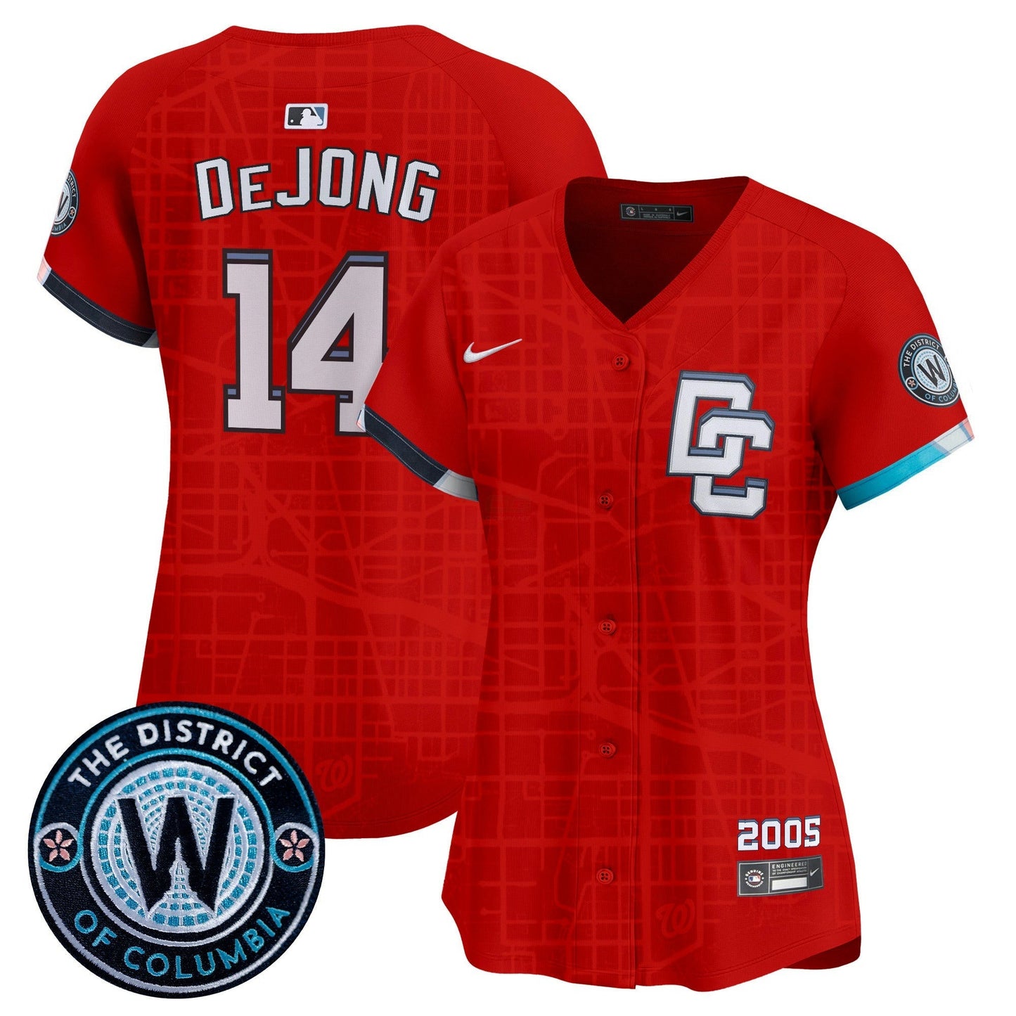 Camisa MLB Women’s Washington 2025 City Connect Vapor Premier Limited Jersey – Stitched