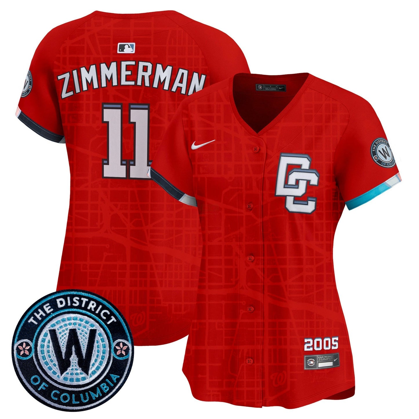 Camisa MLB Women’s Washington 2025 City Connect Vapor Premier Limited Jersey – Stitched